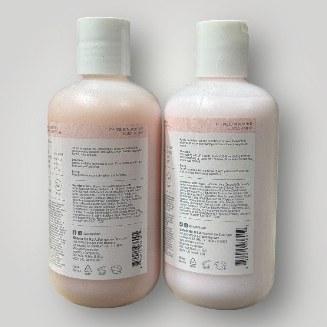 Voce Lift It Wash Volume Infused Shampoo & Conditioner